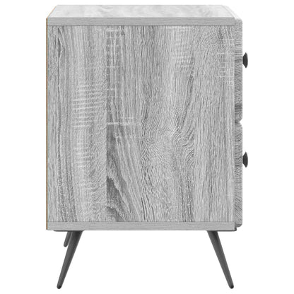 vidaXL Bedside Cabinet 2 pcs Grey Sonoma 43 x 34.5 x 47.5 cm