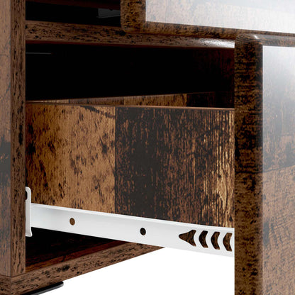 vidaXL Bedside Cabinet Old Wood 43 x 34.5 x 47.5 cm Engineered Wood