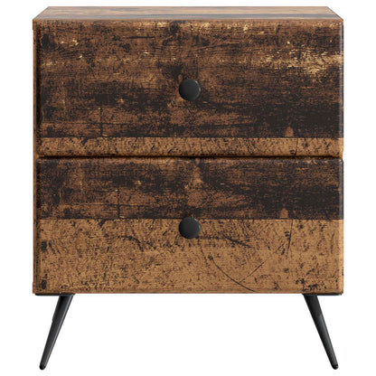vidaXL Bedside Cabinet Old Wood 43 x 34.5 x 47.5 cm Engineered Wood