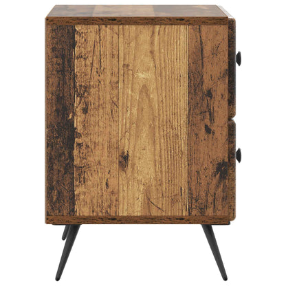 vidaXL Bedside Cabinet Old Wood 43 x 34.5 x 47.5 cm Engineered Wood