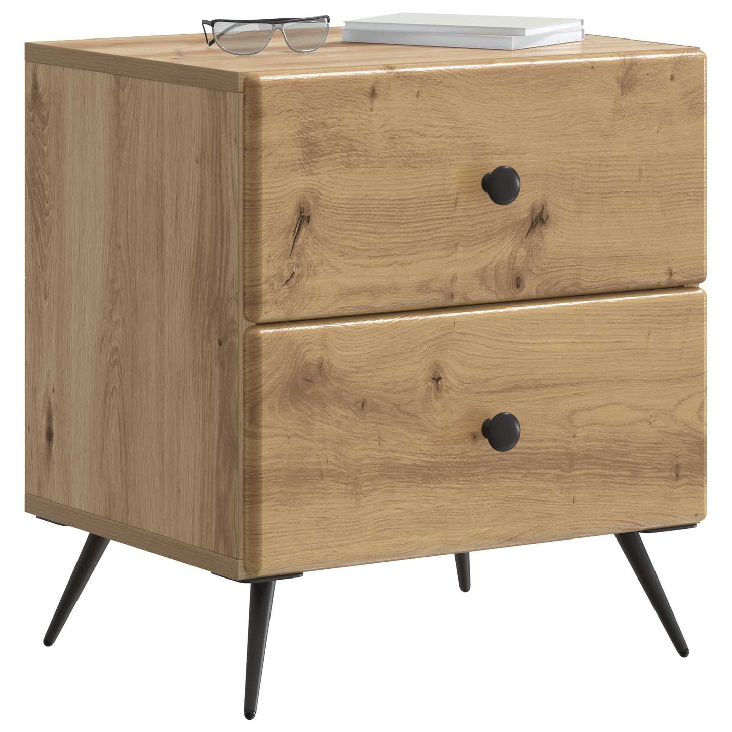 vidaXL Bedside Cabinet Artisan Oak 43 x 34.5 x 47.5 cm Engineered Wood