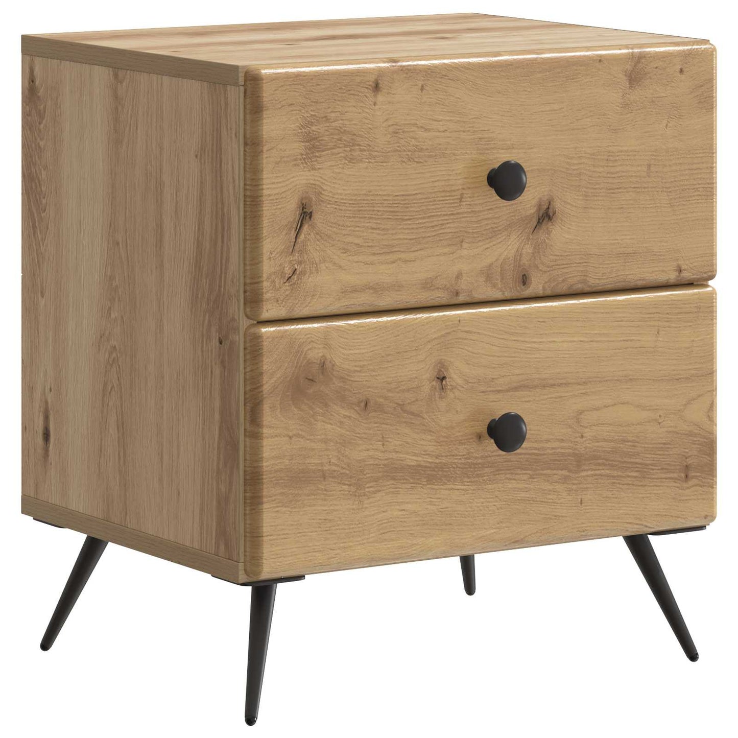 vidaXL Bedside Cabinet 2 pcs Artisan Oak 43 x 34.5 x 47.5 cm