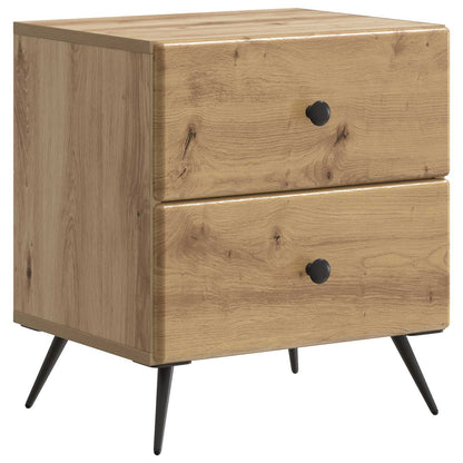 vidaXL Bedside Cabinet 2 pcs Artisan Oak 43 x 34.5 x 47.5 cm