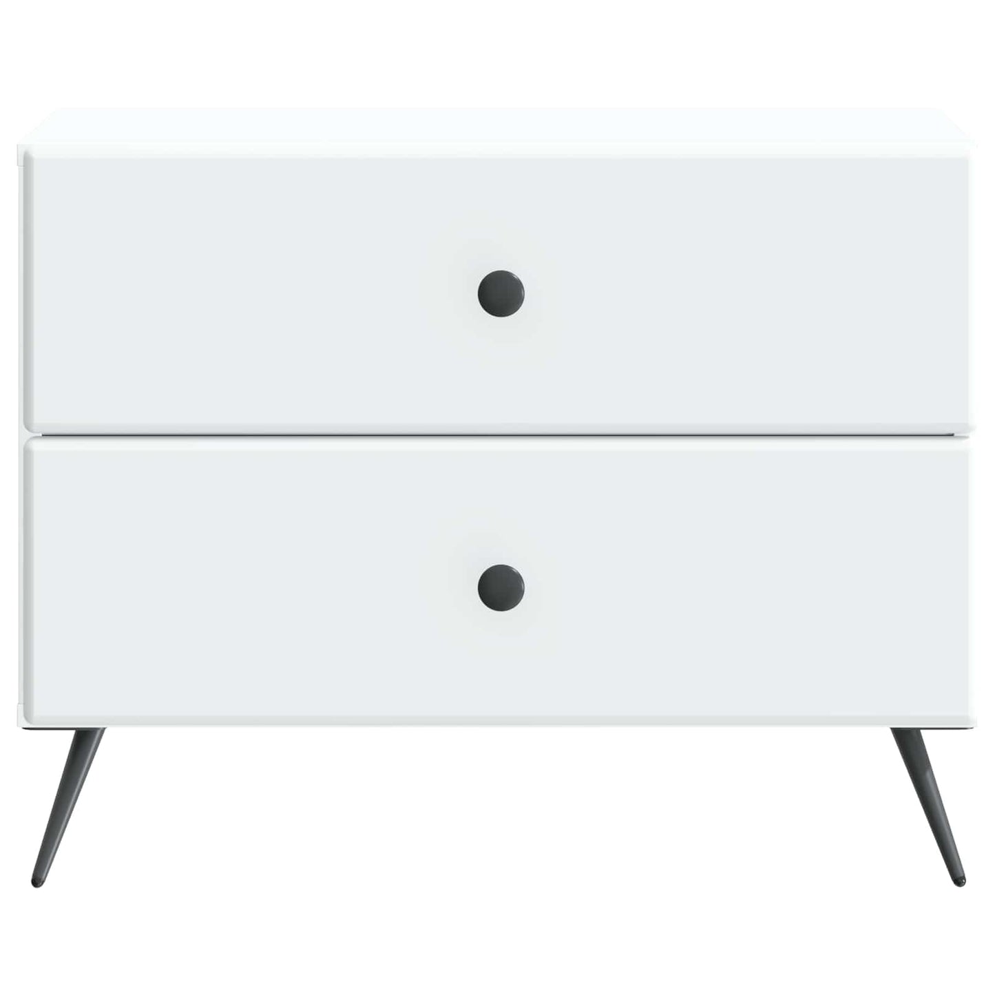 vidaXL Bedside Cabinet White 62 x 34.5 x 47.5 cm Engineered Wood