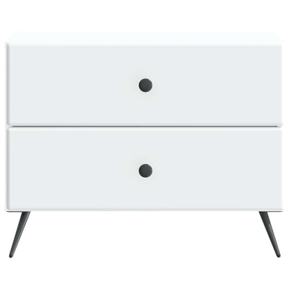 vidaXL Bedside Cabinet White 62 x 34.5 x 47.5 cm Engineered Wood