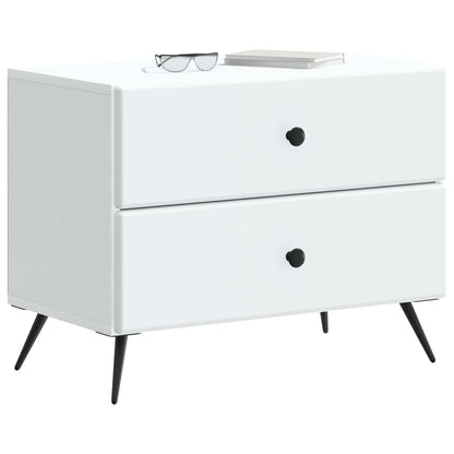 vidaXL Bedside Cabinet White 62 x 34.5 x 47.5 cm Engineered Wood