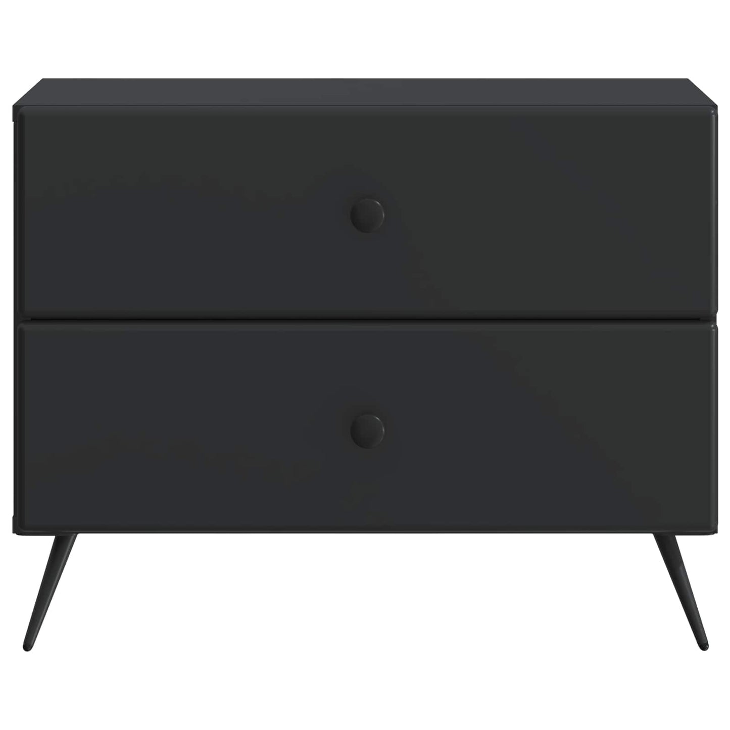 vidaXL Bedside Cabinet Black 62 x 34.5 x 47.5 cm Engineered Wood