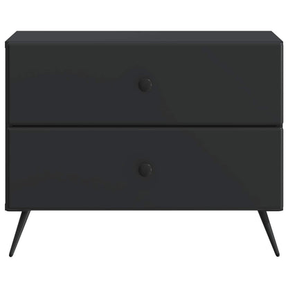 vidaXL Bedside Cabinet Black 62 x 34.5 x 47.5 cm Engineered Wood