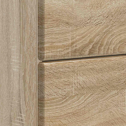 vidaXL Bedside Cabinet Sonoma Oak 62 x 34.5 x 47.5 cm Engineered Wood
