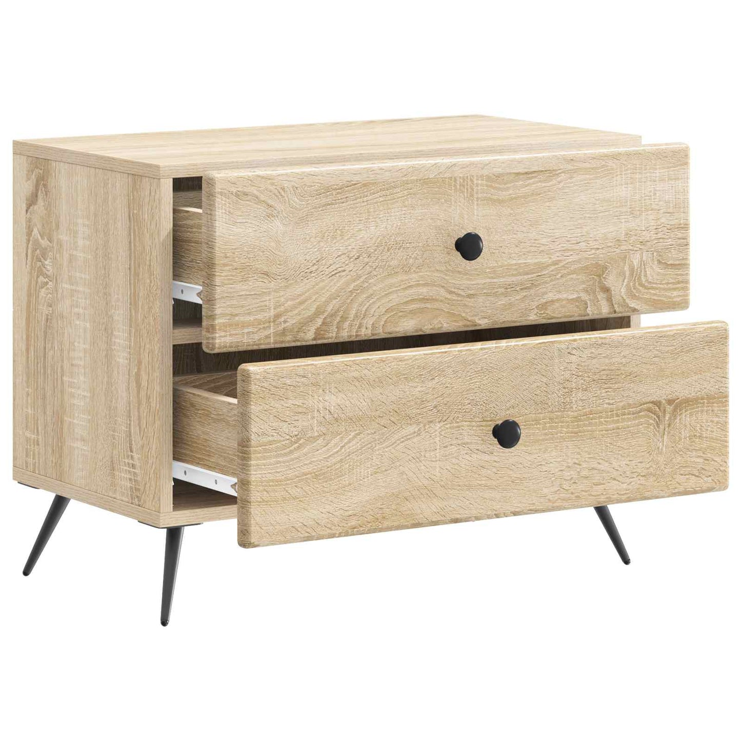 vidaXL Bedside Cabinet Sonoma Oak 62 x 34.5 x 47.5 cm Engineered Wood