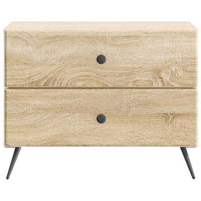 vidaXL Bedside Cabinet Sonoma Oak 62 x 34.5 x 47.5 cm Engineered Wood