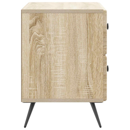 vidaXL Bedside Cabinet Sonoma Oak 62 x 34.5 x 47.5 cm Engineered Wood