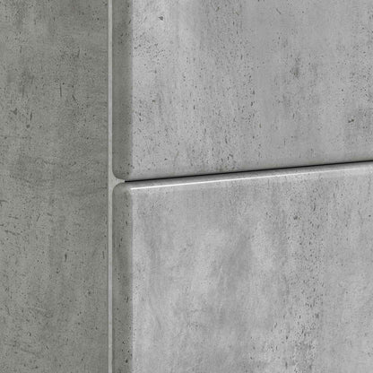 vidaXL Bedside Cabinet with Drawer Concrete Grey 62 x 34.5 x 47.5 cm