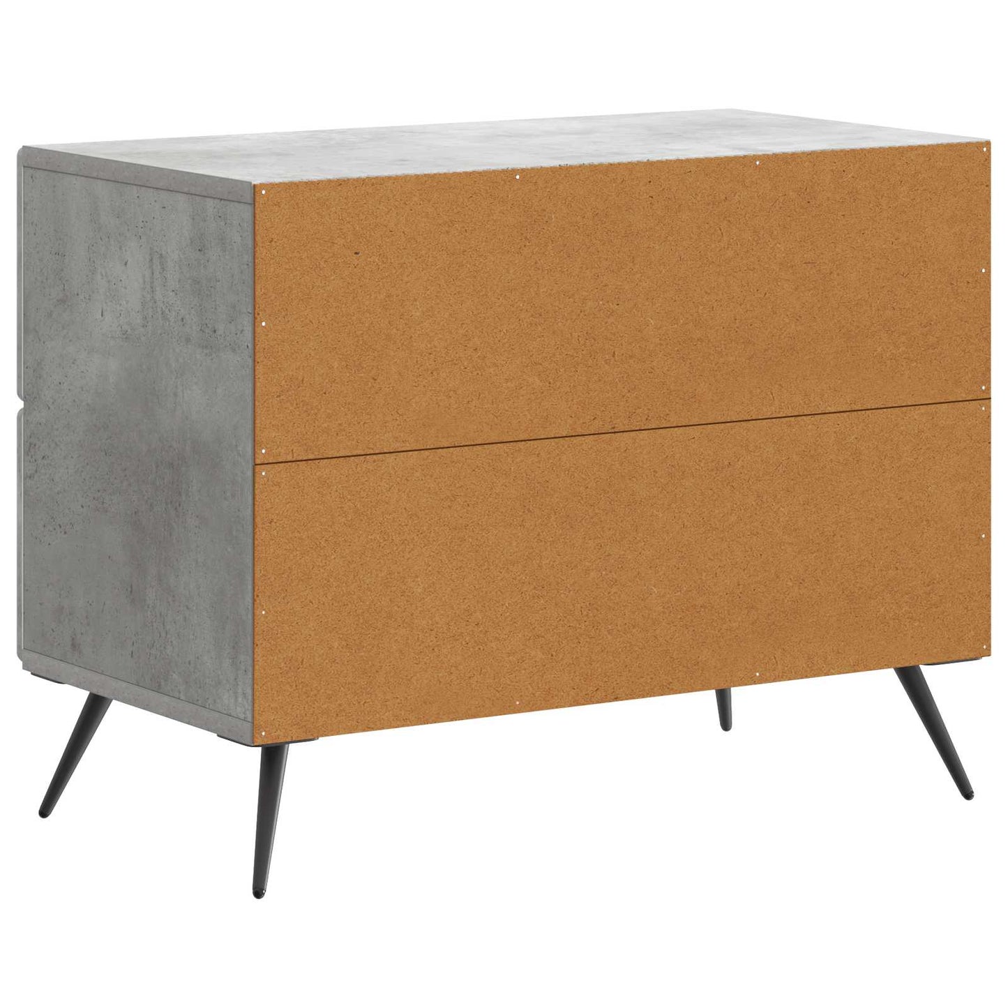 vidaXL Bedside Cabinet with Drawer Concrete Grey 62 x 34.5 x 47.5 cm