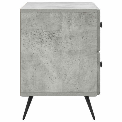 vidaXL Bedside Cabinet with Drawer Concrete Grey 62 x 34.5 x 47.5 cm
