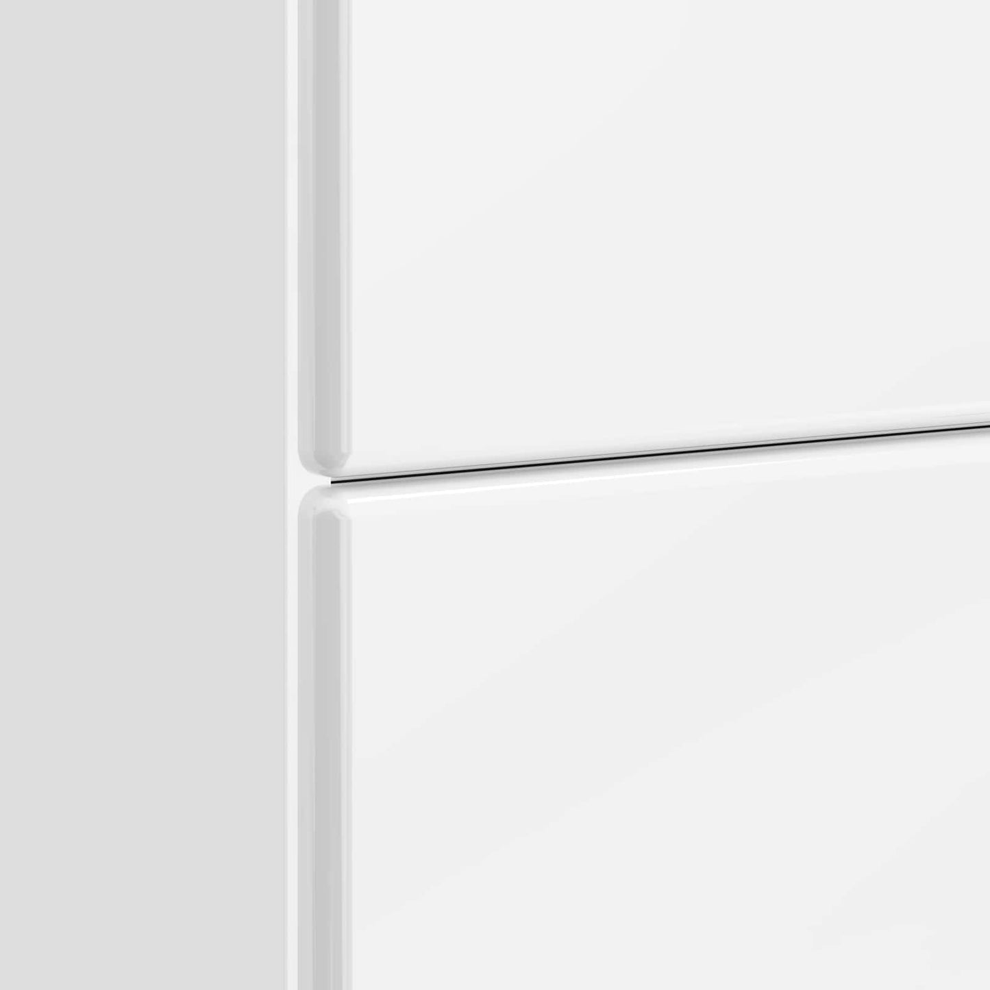 vidaXL Bedside Cabinet High Gloss White 62 x 34.5 x 47.5 cm