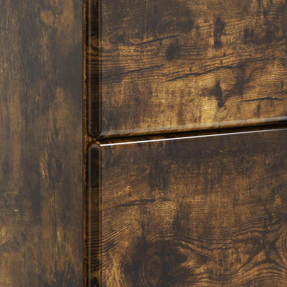 vidaXL Bedside Cabinet Smoked Oak 62 x 34.5 x 47.5 cm Engineered Wood
