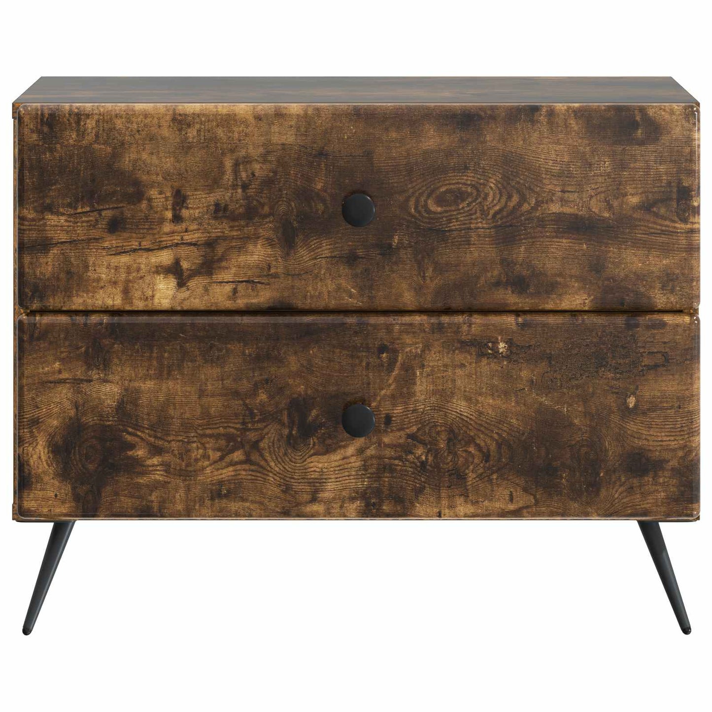 vidaXL Bedside Cabinet Smoked Oak 62 x 34.5 x 47.5 cm Engineered Wood