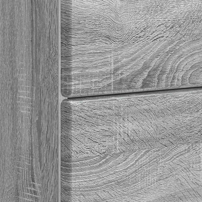 vidaXL Bedside Cabinet Grey Sonoma 62 x 34.5 x 47.5 cm Engineered Wood