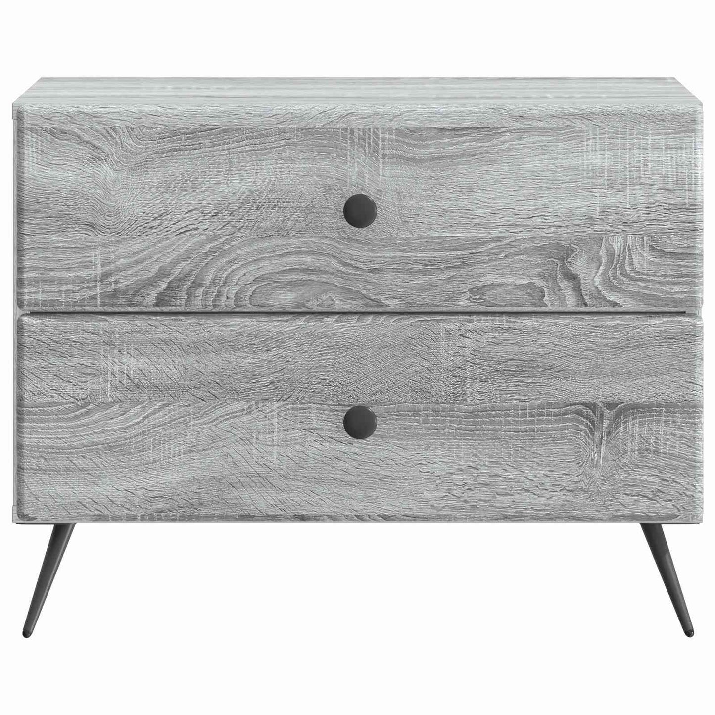 vidaXL Bedside Cabinet Grey Sonoma 62 x 34.5 x 47.5 cm Engineered Wood
