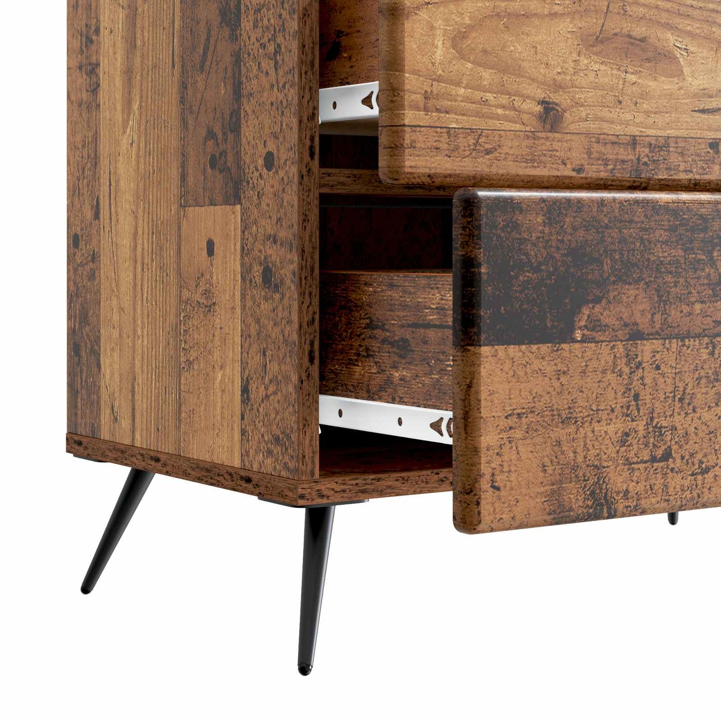 vidaXL Bedside Cabinet Old Wood 62 x 34.5 x 47.5 cm Engineered Wood