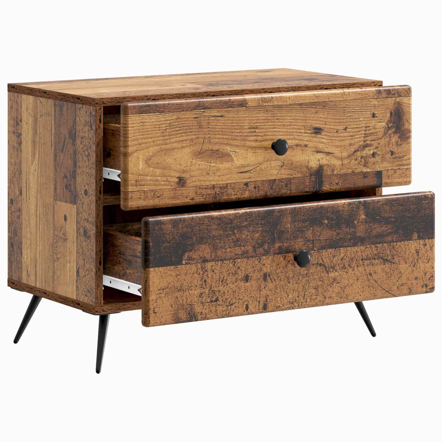 vidaXL Bedside Cabinet Old Wood 62 x 34.5 x 47.5 cm Engineered Wood