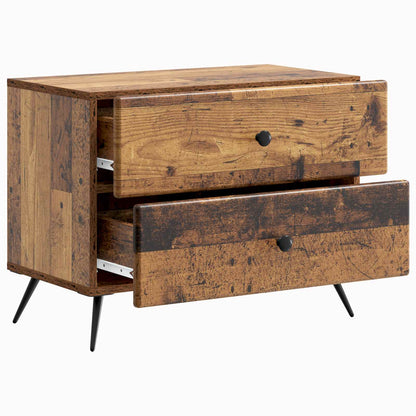 vidaXL Bedside Cabinet Old Wood 62 x 34.5 x 47.5 cm Engineered Wood