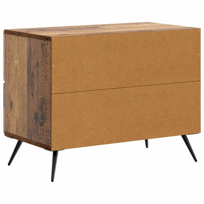 vidaXL Bedside Cabinet Old Wood 62 x 34.5 x 47.5 cm Engineered Wood