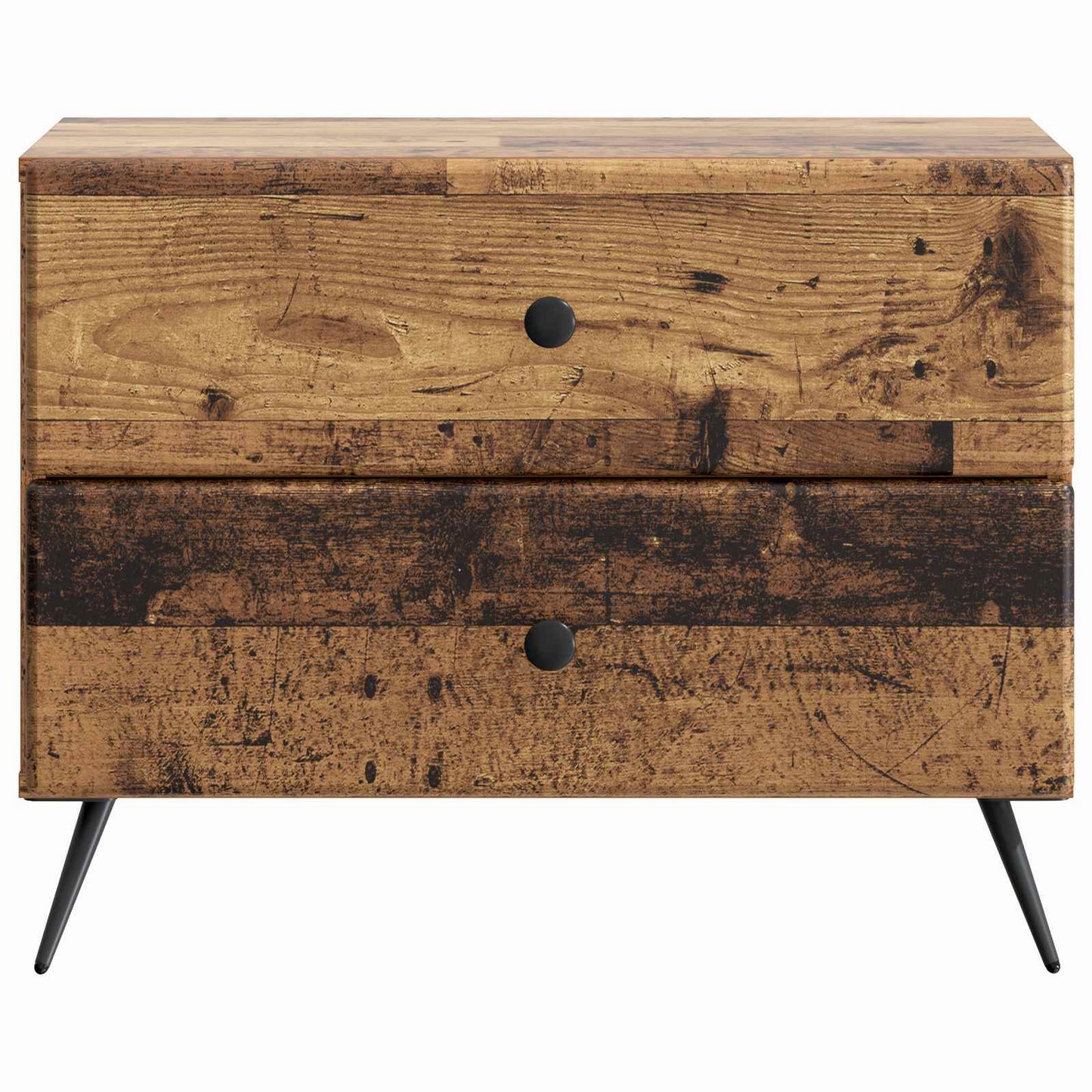 vidaXL Bedside Cabinet Old Wood 62 x 34.5 x 47.5 cm Engineered Wood