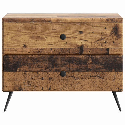 vidaXL Bedside Cabinet Old Wood 62 x 34.5 x 47.5 cm Engineered Wood