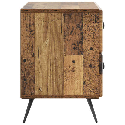 vidaXL Bedside Cabinet Old Wood 62 x 34.5 x 47.5 cm Engineered Wood