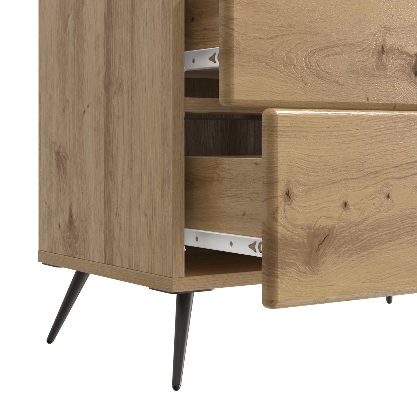 vidaXL Bedside Cabinet Artisan Oak 62 x 34.5 x 47.5 cm Engineered Wood