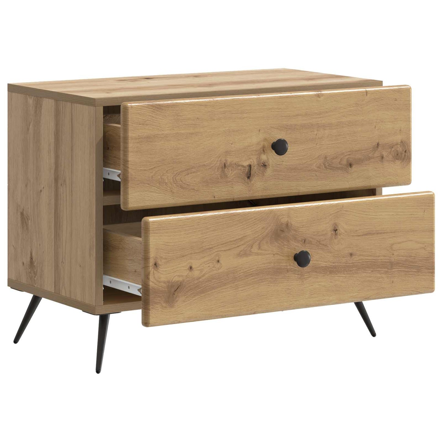 vidaXL Bedside Cabinet Artisan Oak 62 x 34.5 x 47.5 cm Engineered Wood