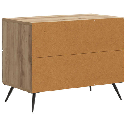 vidaXL Bedside Cabinet Artisan Oak 62 x 34.5 x 47.5 cm Engineered Wood