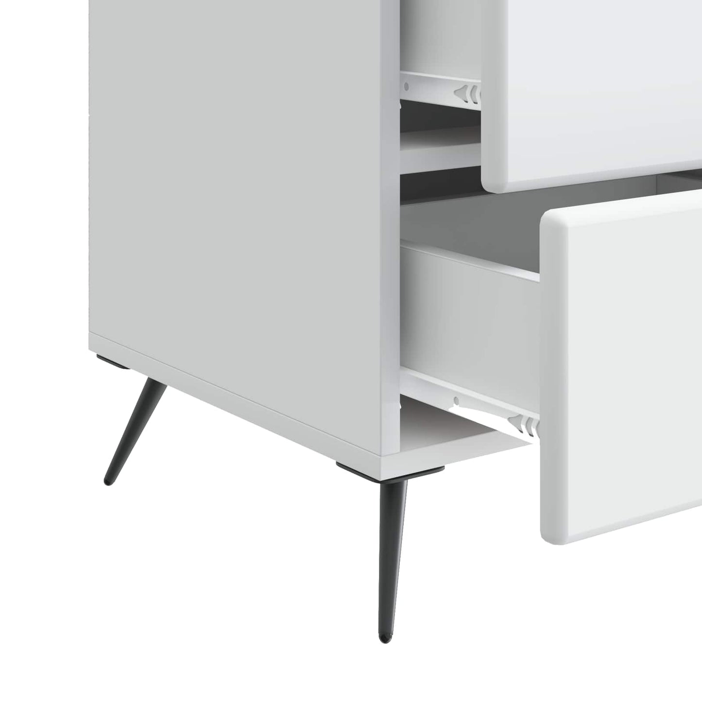 vidaXL Bedside Cabinet White 43 x 41 x 66.5 cm Engineered Wood