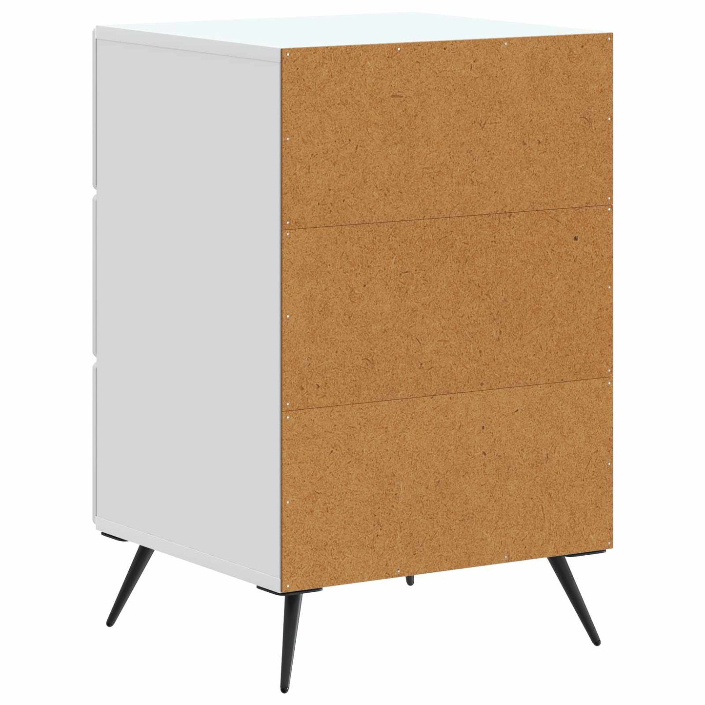 vidaXL Bedside Cabinet White 43 x 41 x 66.5 cm Engineered Wood