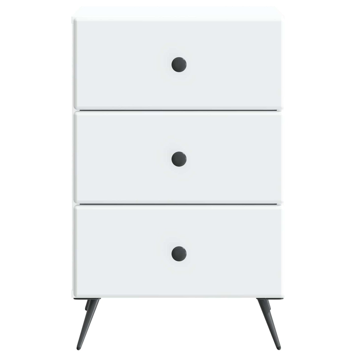vidaXL Bedside Cabinet White 43 x 41 x 66.5 cm Engineered Wood