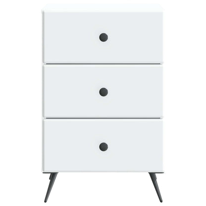 vidaXL Bedside Cabinet White 43 x 41 x 66.5 cm Engineered Wood