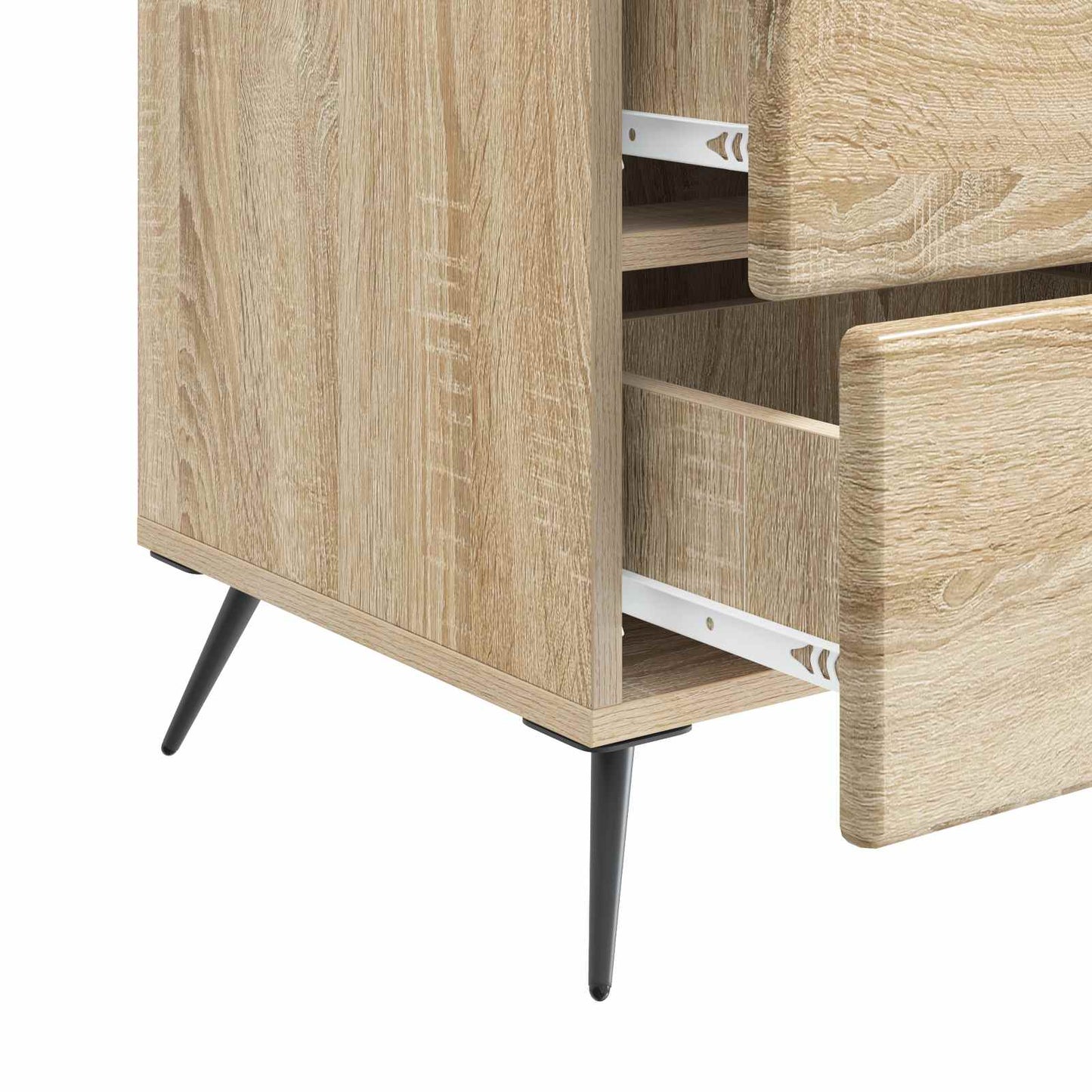 vidaXL Bedside Cabinet Sonoma Oak 43 x 41 x 66.5 cm Engineered Wood