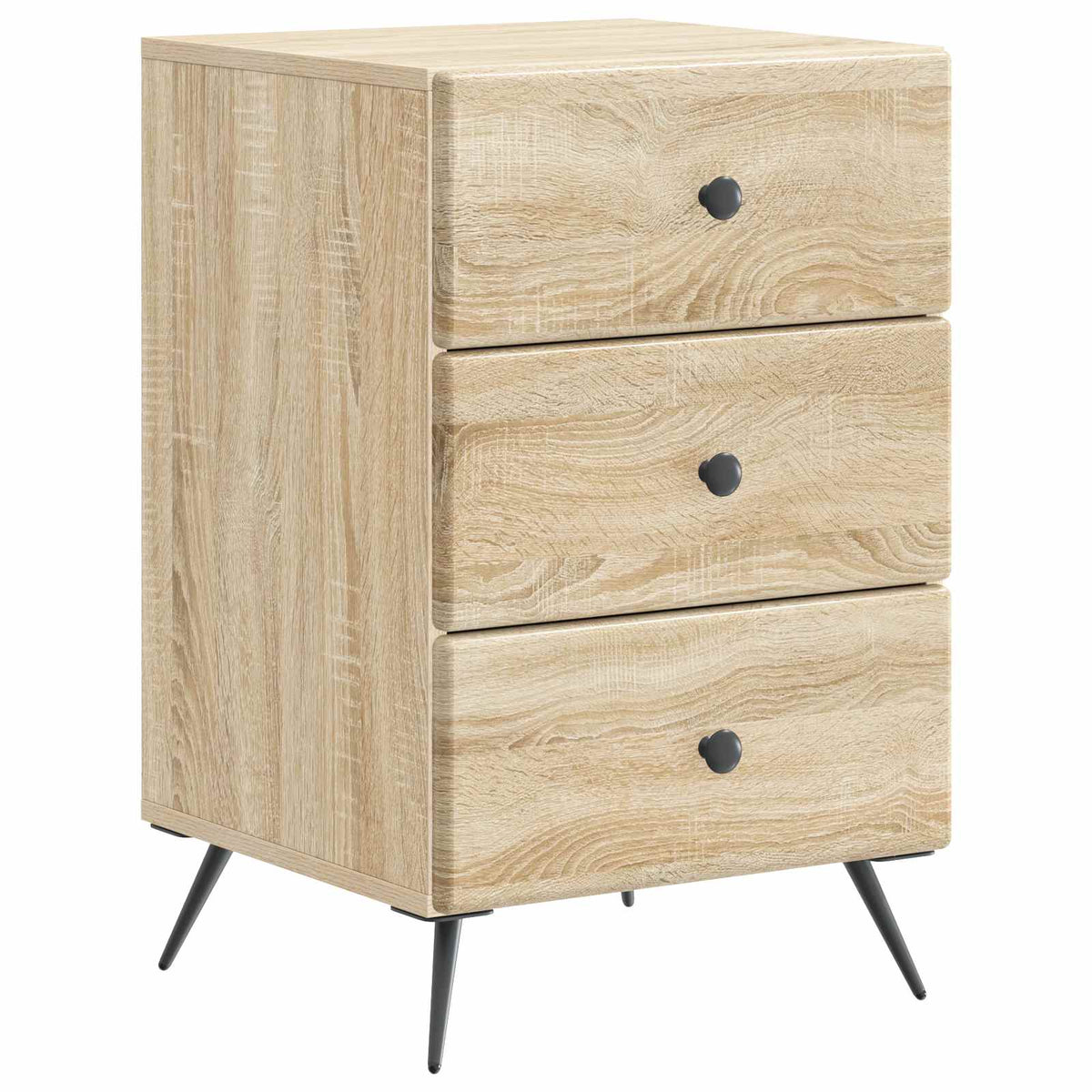 vidaXL Bedside Cabinet Sonoma Oak 43 x 41 x 66.5 cm Engineered Wood