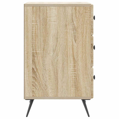 vidaXL Bedside Cabinet Sonoma Oak 43 x 41 x 66.5 cm Engineered Wood