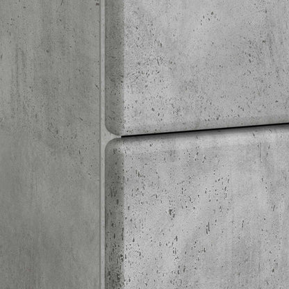 vidaXL Bedside Cabinet Concrete Grey 43 x 41 x 66.5 cm Engineered Wood