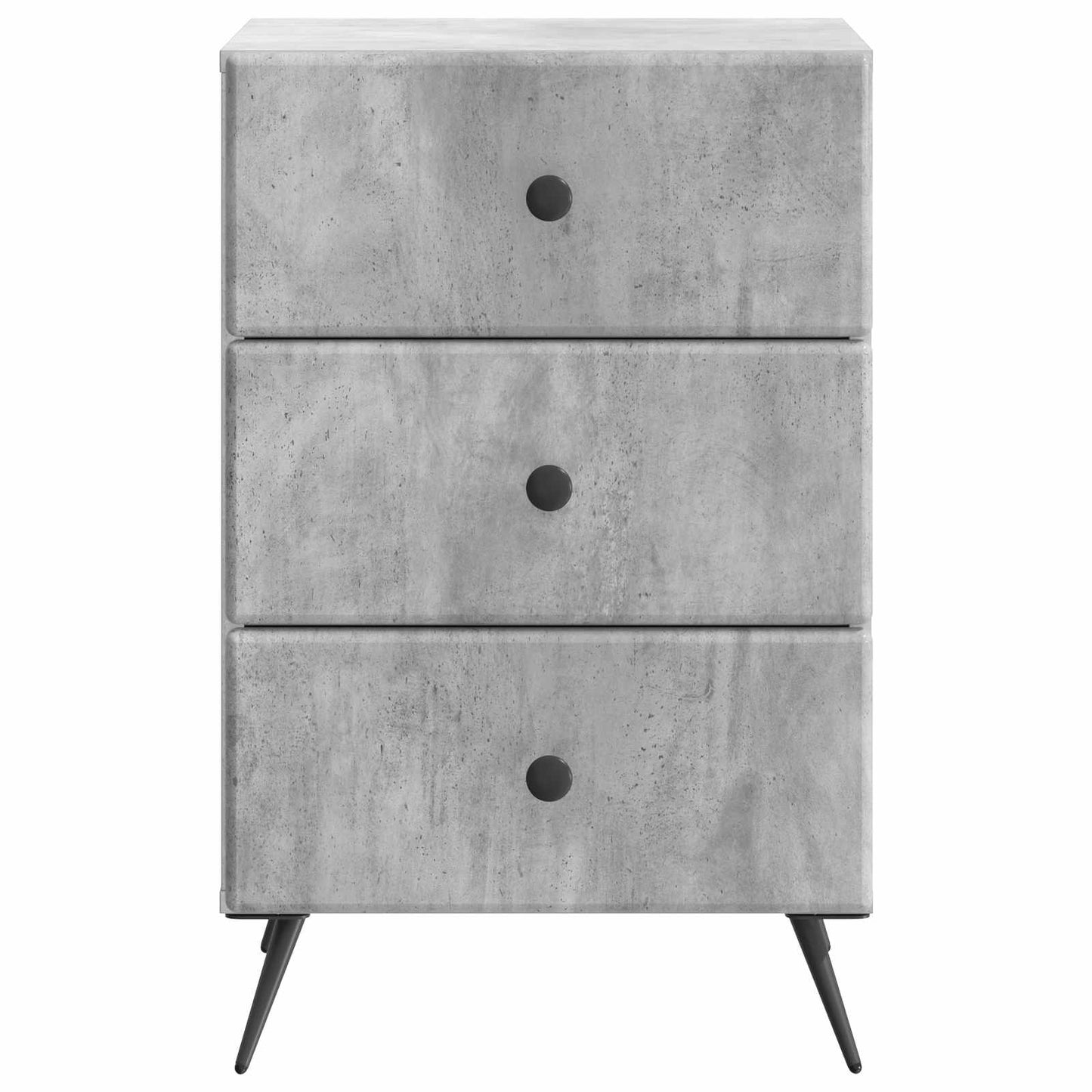 vidaXL Bedside Cabinet Concrete Grey 43 x 41 x 66.5 cm Engineered Wood