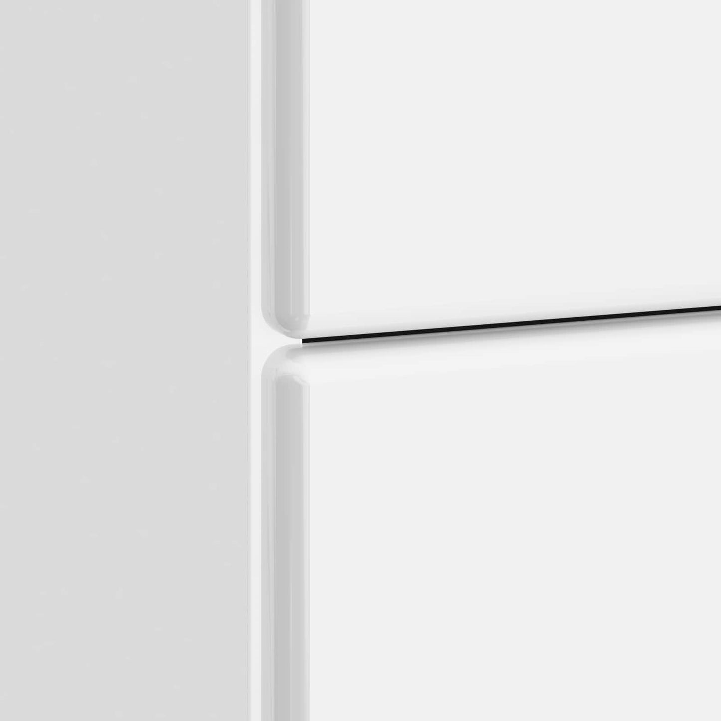 vidaXL Bedside Cabinet with Drawer High Gloss White 43 x 41 x 66.5 cm