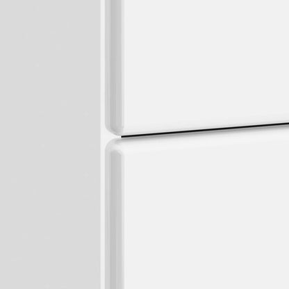 vidaXL Bedside Cabinet with Drawer High Gloss White 43 x 41 x 66.5 cm