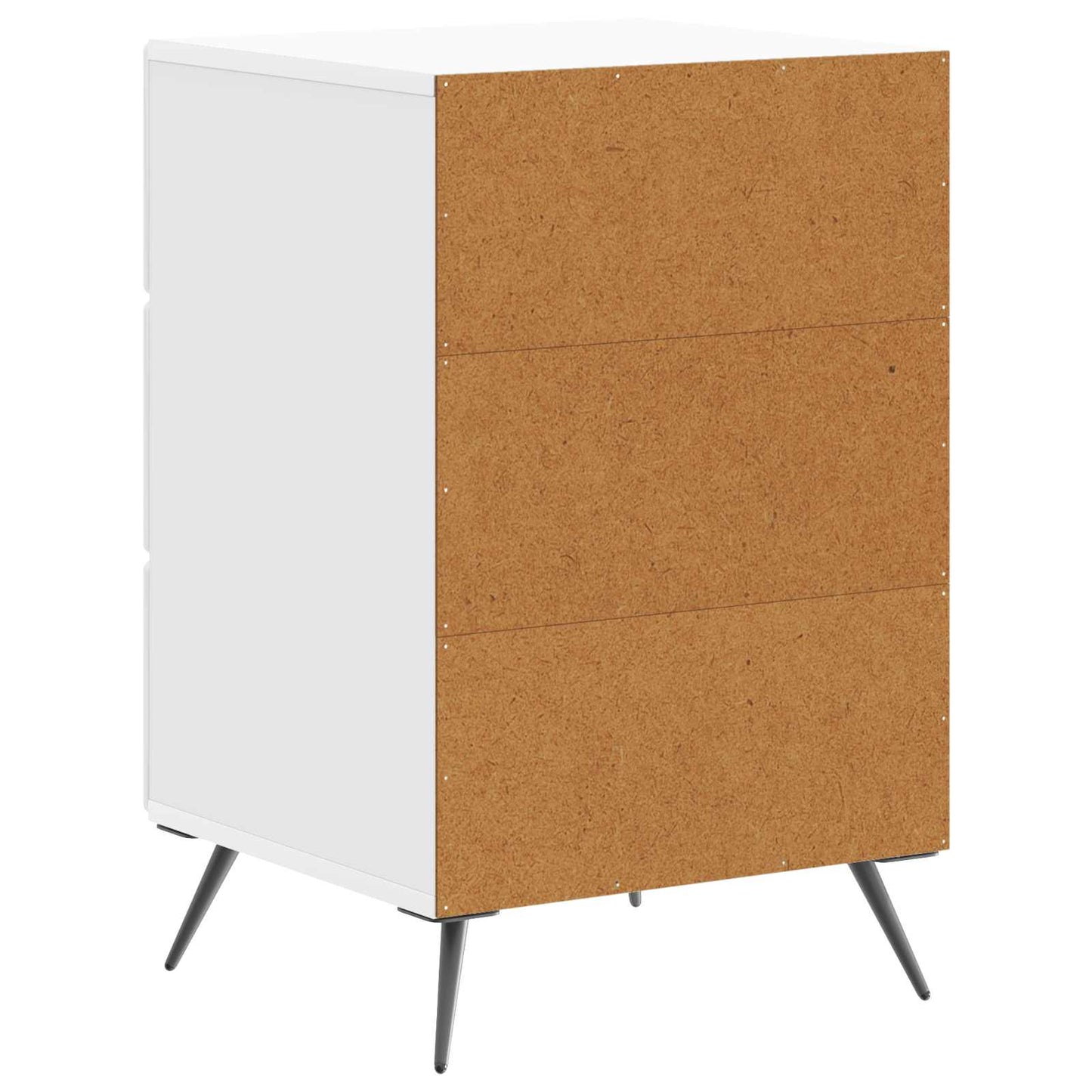 vidaXL Bedside Cabinet with Drawer High Gloss White 43 x 41 x 66.5 cm