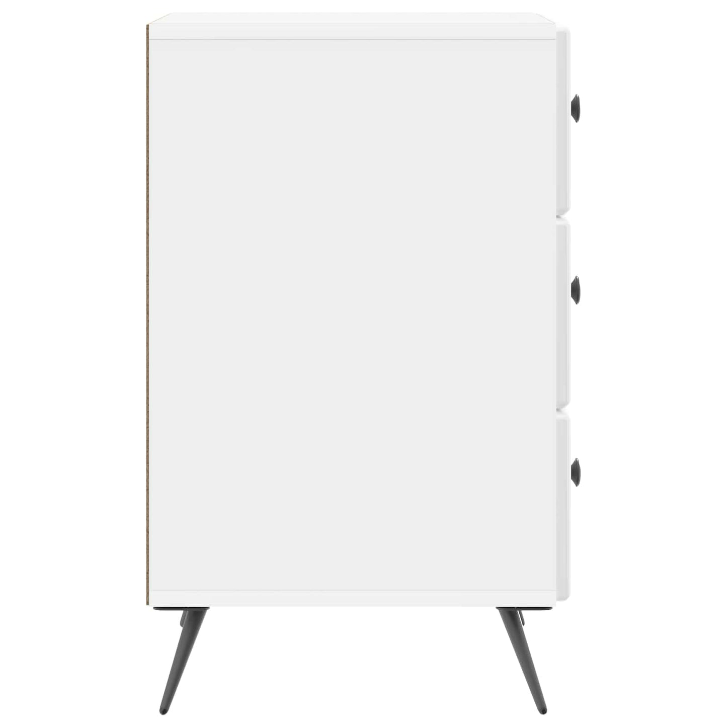 vidaXL Bedside Cabinet with Drawer High Gloss White 43 x 41 x 66.5 cm
