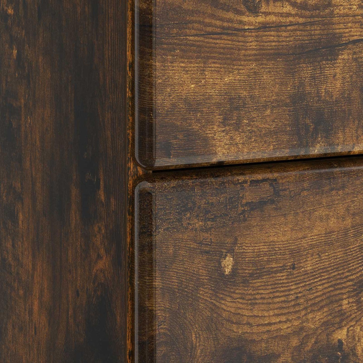 vidaXL Bedside Cabinet Smoked Oak 43 x 41 x 66.5 cm Engineered Wood