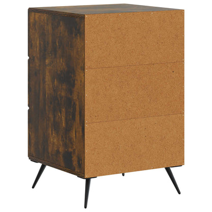 vidaXL Bedside Cabinet Smoked Oak 43 x 41 x 66.5 cm Engineered Wood