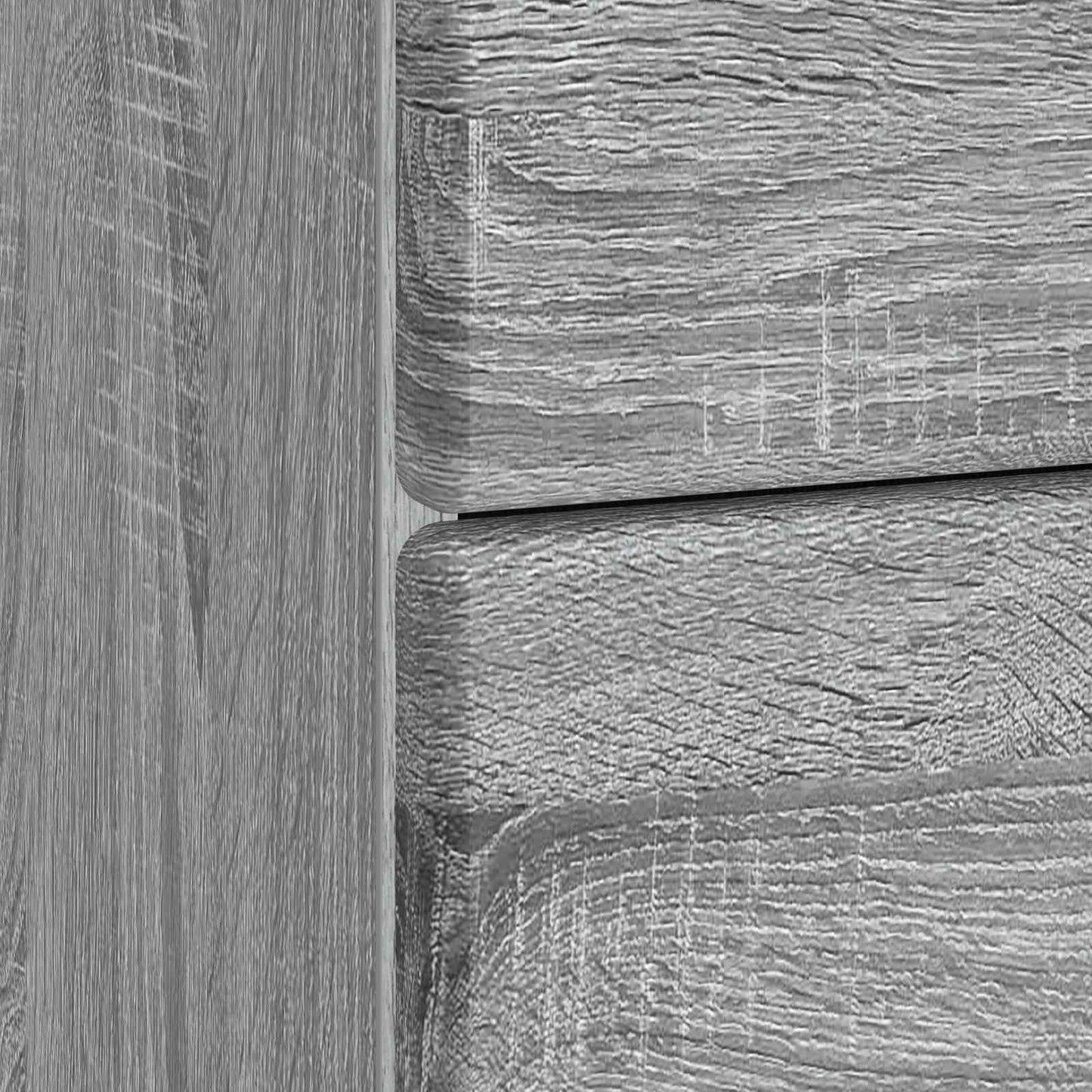 vidaXL Bedside Cabinet Grey Sonoma 43 x 41 x 66.5 cm Engineered Wood